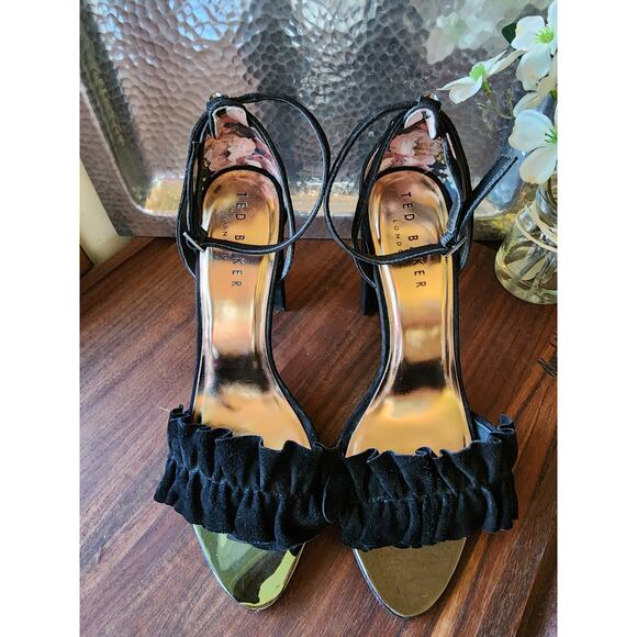 Ted Baker 
Floxen Suede Block Heel Sandal - Picture 2 of 7